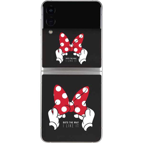 Disney Minnie Mouse Dots The Way Galaxy Z Flip4 5G Skin
